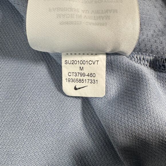 Nike Tiger Woods Polo Mens Medium Blue Dri-FIT Blade Collar Golf CT3799-460 - Picture 10 of 11